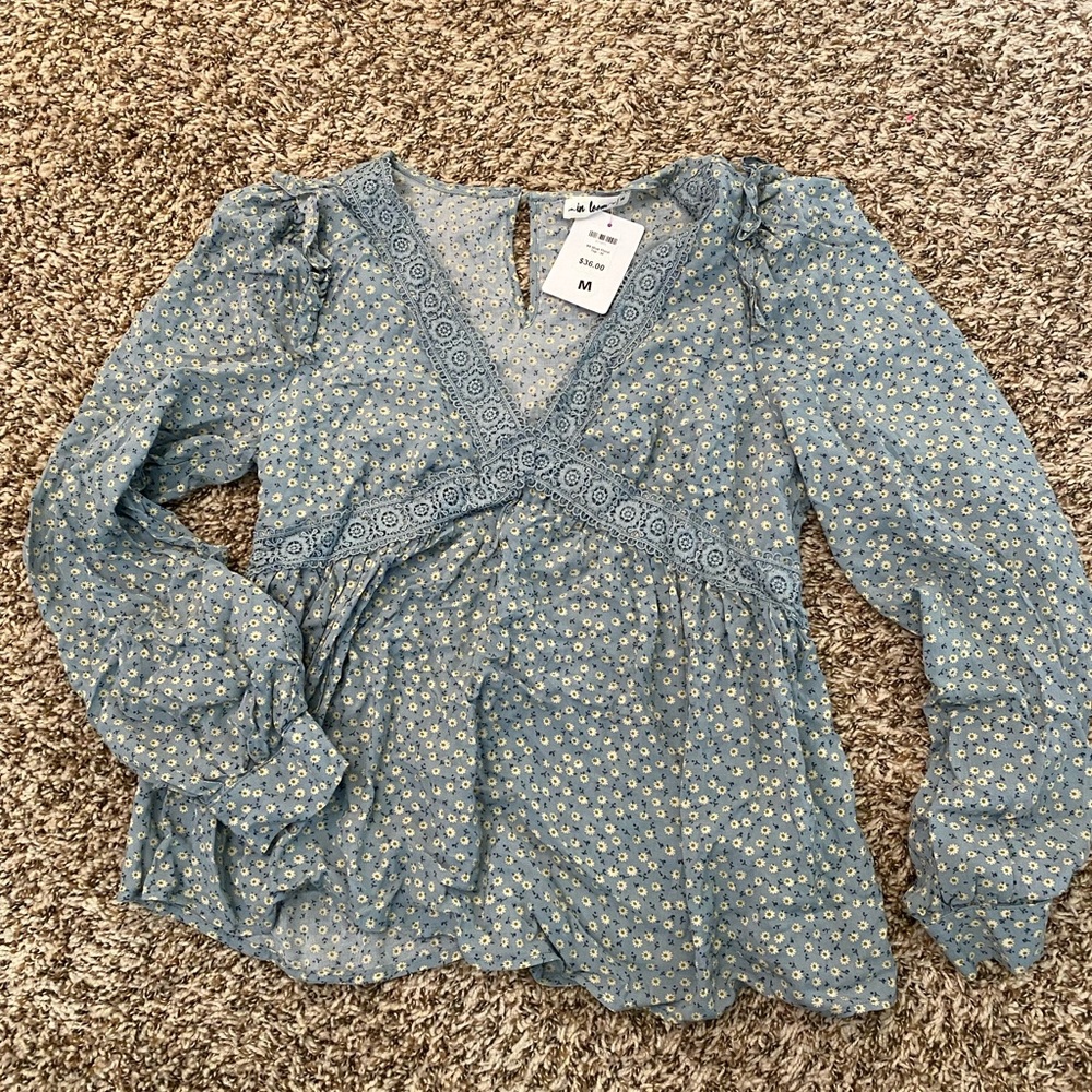 In bloom new with tags floral blouse